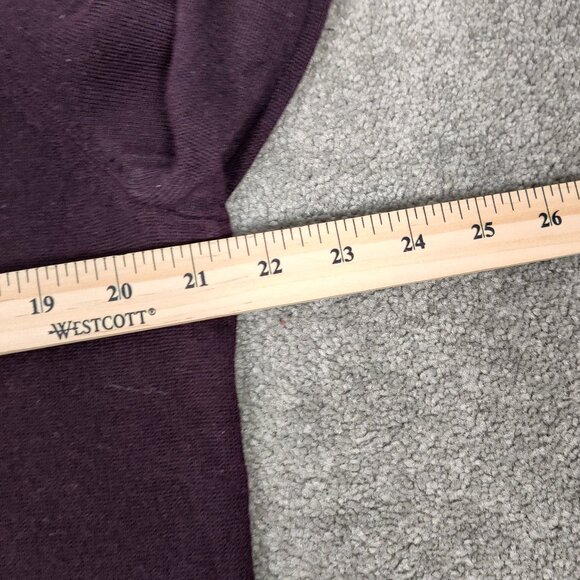 Calvin Klein Men's Sweater Size L Purple Merino Wool V Neck Business Casual Work - Picture 5 of 6